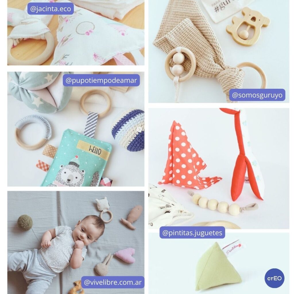Objetos y materiales de juego recomendados. Regalos para bebés