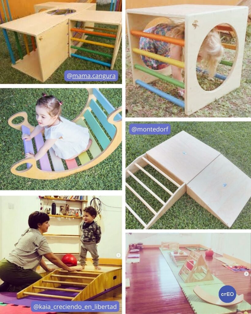Mobiliario Montessori o Pikler. Regalos para bebés